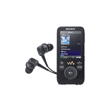 S Series Video MP3 16GB Walkman with Built-in Noise Cancelling (Black), , hi-res