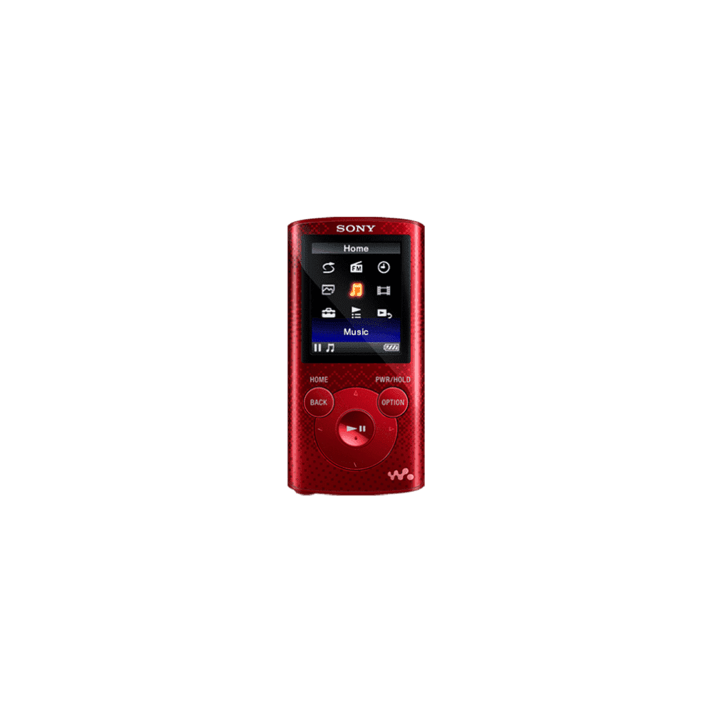  Sony NWZE383 4 GB Walkman MP3 Video Player (Red) : Electronics