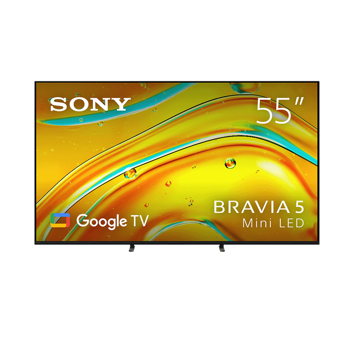 55" BRAVIA 5 | XR Processor | Mini LED | 4K Ultra HD | HDR | Google TV, , product-image