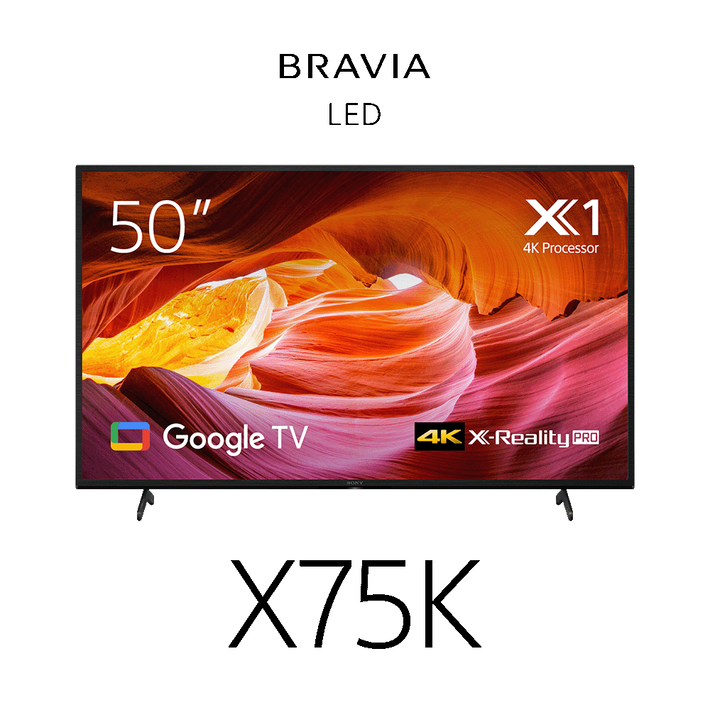 50" X75K | 4K Ultra HD | High Dynamic Range (HDR) | Smart TV (Google TV), , product-image