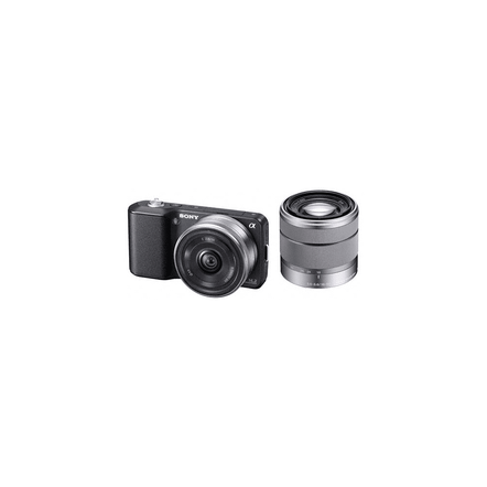 Body with SEL16F28 and SEL1855 lenses (Black), , hi-res
