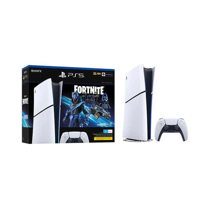 PlayStation 5 Digital Edition Console (Slim) - Fortnite Cobalt Star Bundle, , product-image
