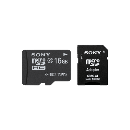 16GB MICROSDHC MEMORY CARD WITH ADAPTOR, , hi-res