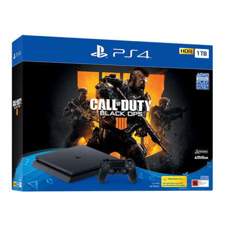 PlayStation4 Slim 1TB Console with Call of Duty: Black Ops 4, , hi-res