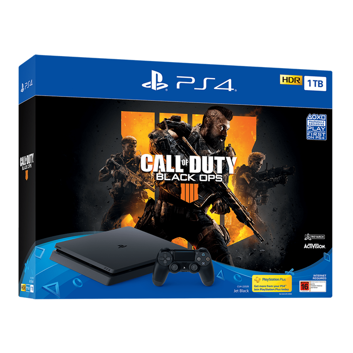 PlayStation4 Slim 1TB Console with Call of Duty: Black Ops 4,  PlayStation4 Slim 1TB Console with Call of Duty: Black Ops 4, , product-image