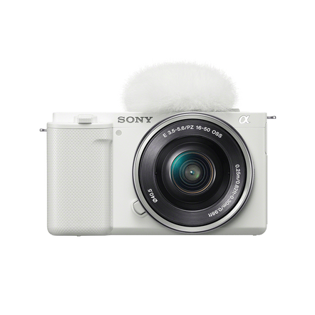 ZV-E10 | Interchangeable Lens Vlog Camera with 16-50mm Lens Kit (White), , hi-res