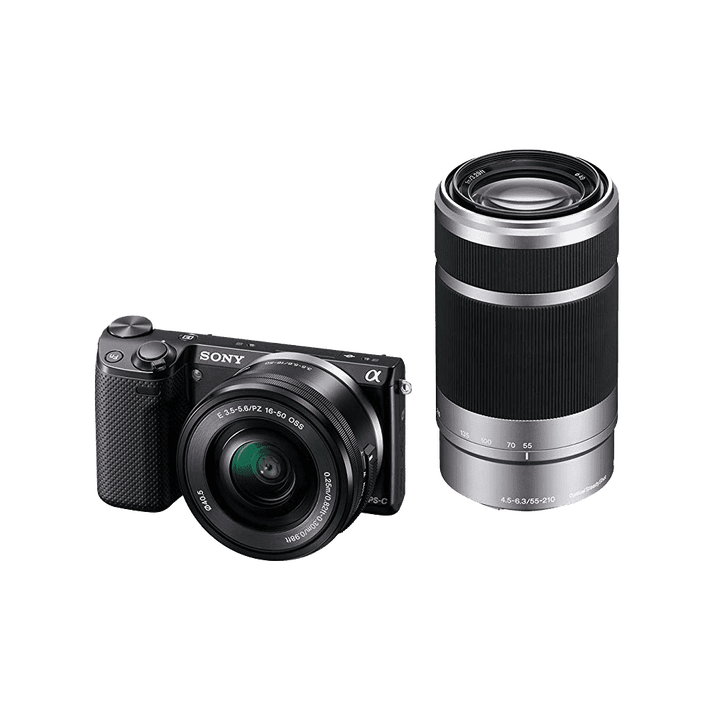 NEX5 E-mount 16.1 Mega Pixel Camera with SELP1650 Lens and SEL55210 Lens, , product-image