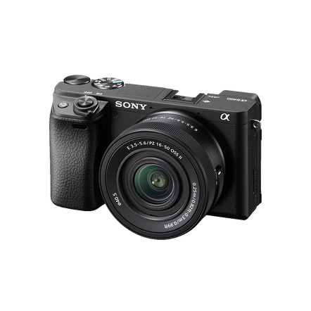 Alpha 6400 Premium Digital E-mount APS-C Camera Kit with 16-50mm Lens (Black), , hi-res