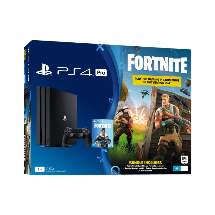 PlayStation4 Pro 1TB Console with Fortnite Bonus Digital Content (Black), , product-image