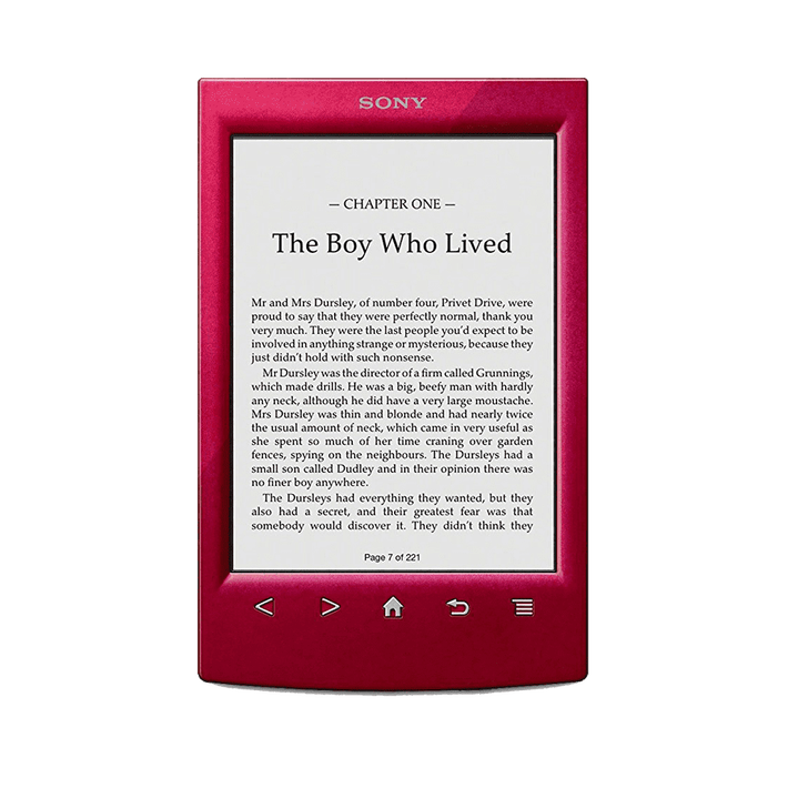 T2 Reader with 6.0 Paper-Like Touch Screen with Complimentary Harry Potter Ebook (Red), , product-image