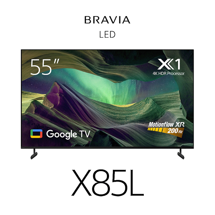 55" X85L | Full Array LED | 4K Ultra HD | High Dynamic Range (HDR) | Smart TV (Google TV), , product-image
