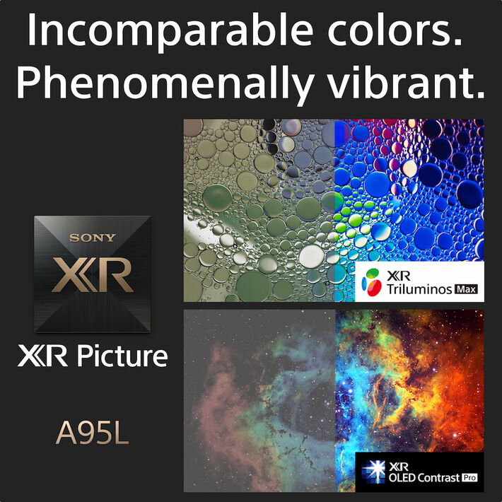 65" A95L | BRAVIA XR | OLED | 4K Ultra HD | High Dynamic Range (HDR) | Smart TV (Google TV),  65" A95L | BRAVIA XR | OLED | 4K Ultra HD | High Dynamic Range (HDR) | Smart TV (Google TV), , product-image