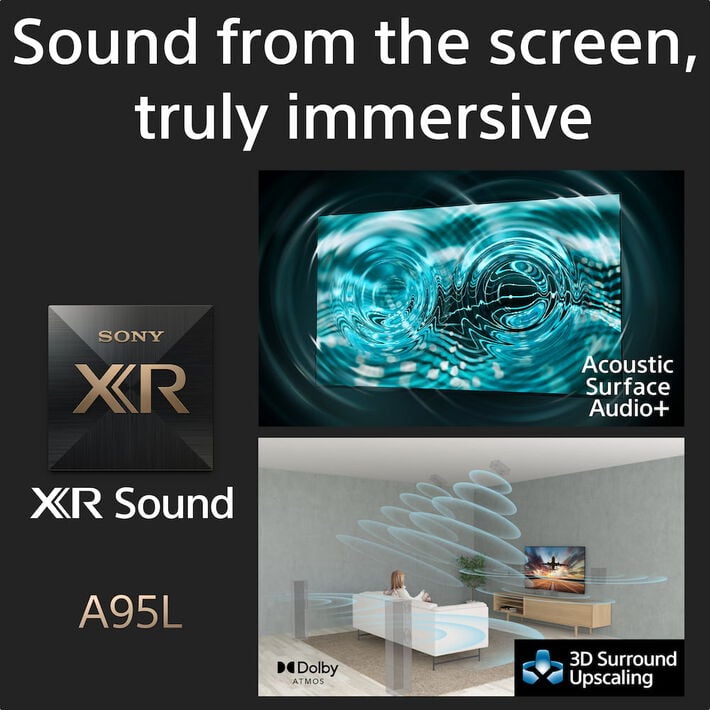 65" A95L | BRAVIA XR | OLED | 4K Ultra HD | High Dynamic Range (HDR) | Smart TV (Google TV),  65" A95L | BRAVIA XR | OLED | 4K Ultra HD | High Dynamic Range (HDR) | Smart TV (Google TV), , product-image