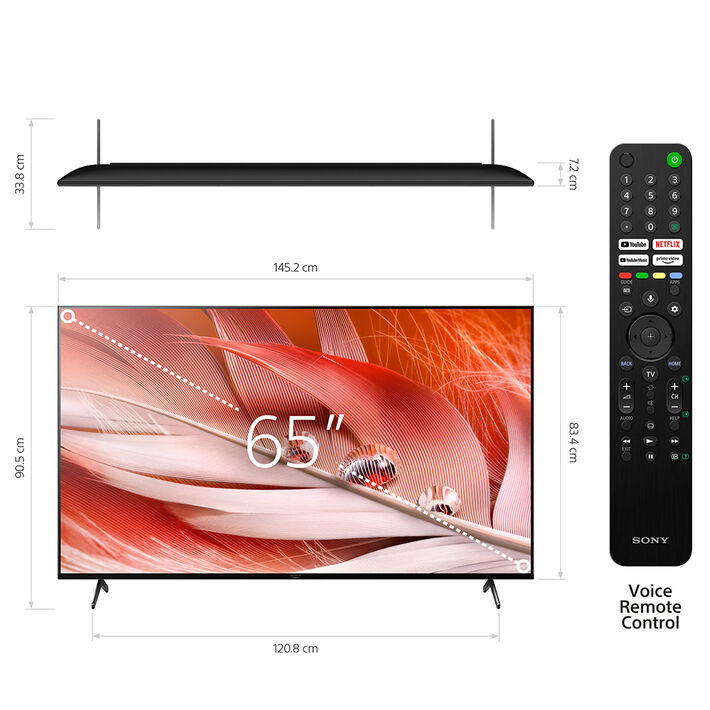 65" X90J | BRAVIA XR | Full Array LED | 4K Ultra HD | High Dynamic Range | Smart TV (Google TV),  65" X90J | BRAVIA XR | Full Array LED | 4K Ultra HD | High Dynamic Range | Smart TV (Google TV), , product-image