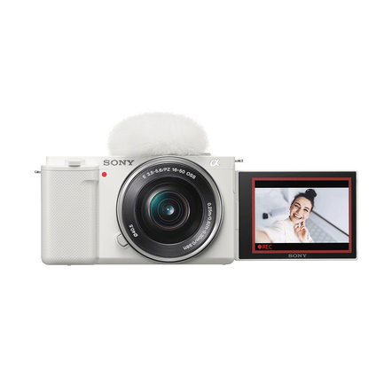 ZV-E10 | Interchangeable Lens Vlog Camera with 16-50mm Lens Kit (White), , hi-res