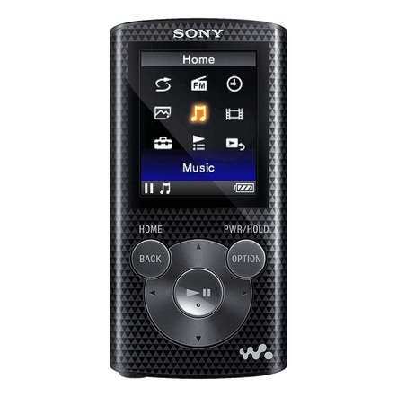 NWZ-E385 16GB E Series Digital Media Player (Black), , hi-res