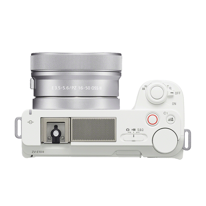 ZV-E10 II | APS-C Interchangeable-Lens Vlog Camera with 16-50mm Lens Kit (White),  ZV-E10 II | APS-C Interchangeable-Lens Vlog Camera with 16-50mm Lens Kit (White), , product-image