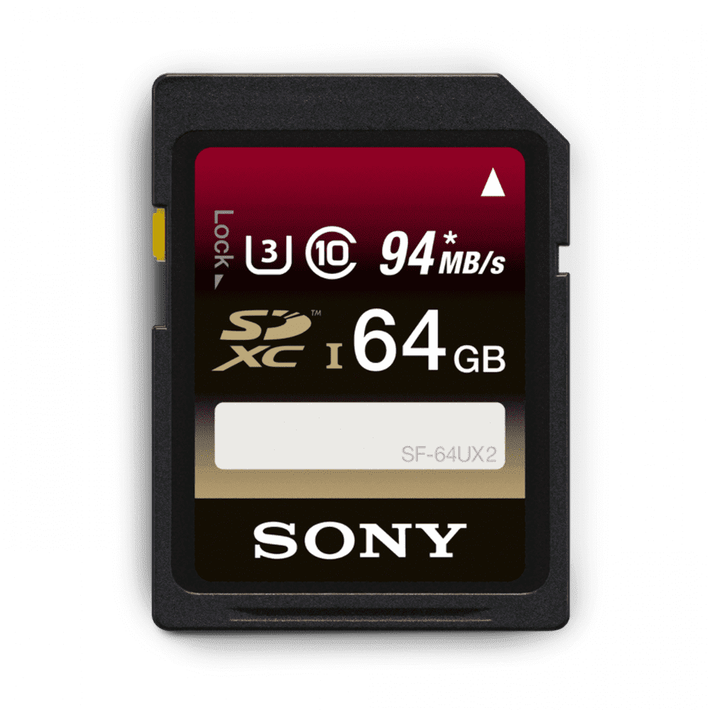 64GB SDXC UHS-1 Class 10 R94 W70 Memory Card UX Series, , product-image