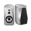 High-Resolution Audio Stereo Bookshelf Speakers (Silver)