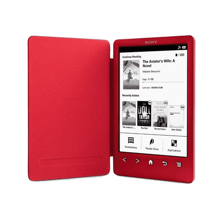 T3 Reader with Integrated Cover and High Resolution Screen (Red), , hi-res