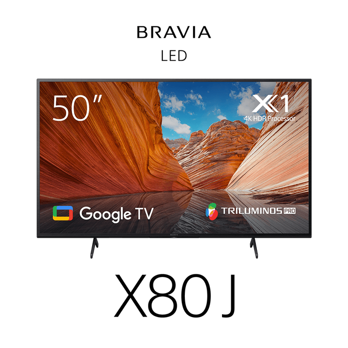 50" X80J | 4K Ultra HD | High Dynamic Range (HDR) | Smart TV (Google TV), , product-image