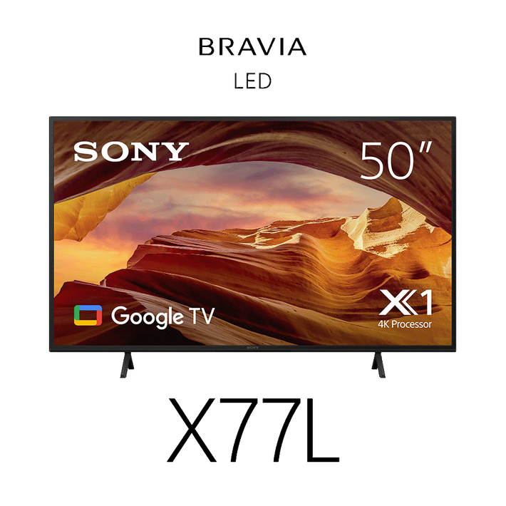 50" X77L | 4K Ultra HD | High Dynamic Range (HDR) | Smart TV (Google TV), , product-image