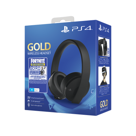 PlayStation4 Gold Wireless Stereo Headset - Fortnite (Black), , hi-res