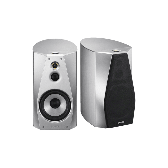 High-Resolution Audio Stereo Bookshelf Speakers (Black), , product-image