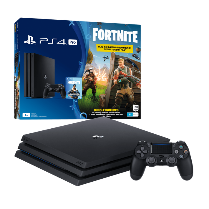 PlayStation4 Pro 1TB Console with Fortnite Bonus Digital Content (Black), , product-image