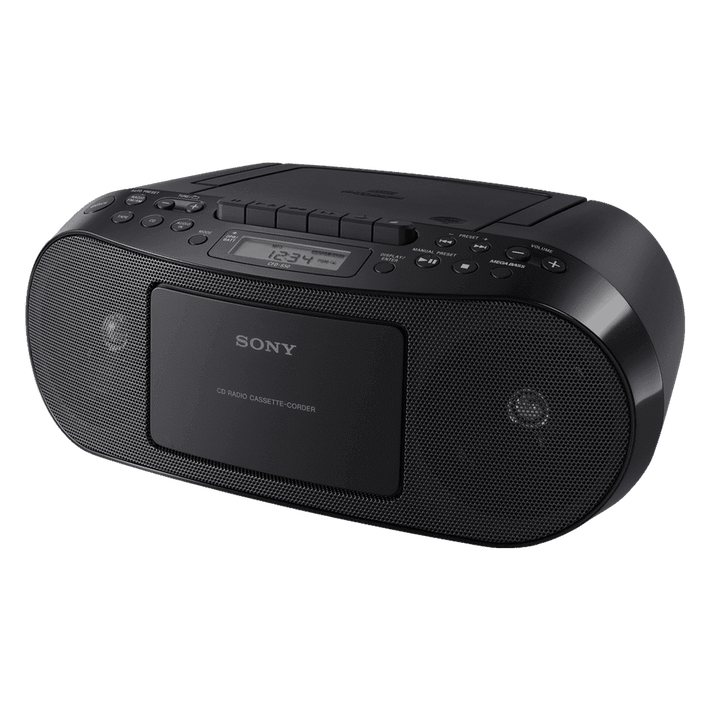 CD Radio Cassette Player (Black), , product-image