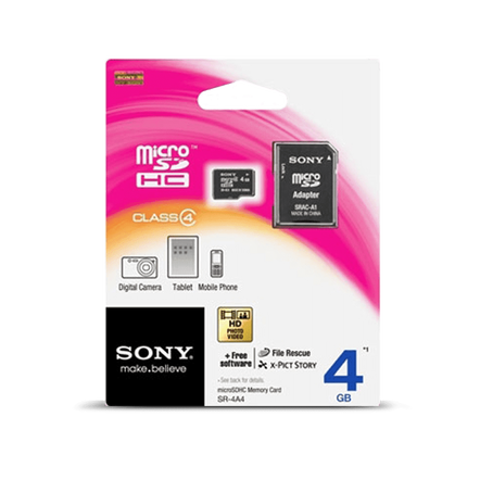 4GB microSDHC Memory Card, , hi-res