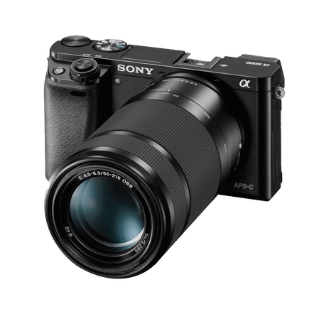 a6000 Digital E-Mount 24.3 Mega Pixel Camera with SELP1650 and SEL55210 Lens, , hi-res