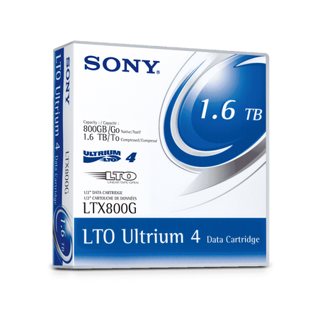 LTO4 1/2 Inch 1.6TB Compressed Data Cartridge, , hi-res