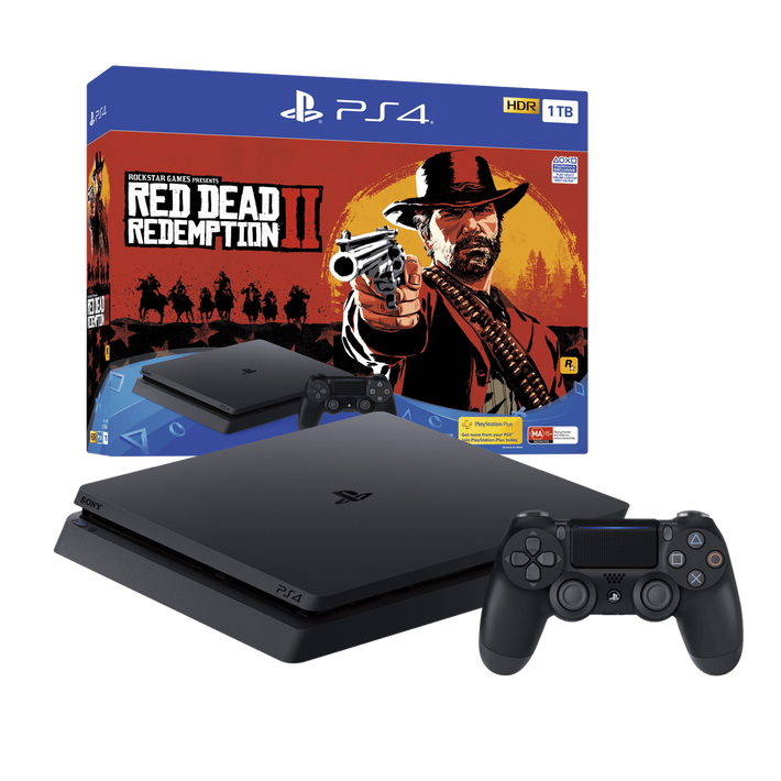 PlayStation4 Slim 1TB Console with Red Dead Redemption 2, , product-image