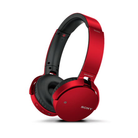 XB650BT EXTRA BASS Bluetooth Headphones (Red), , hi-res