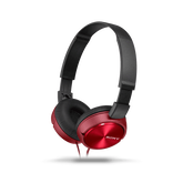 ZX310 Folding Headphones Red