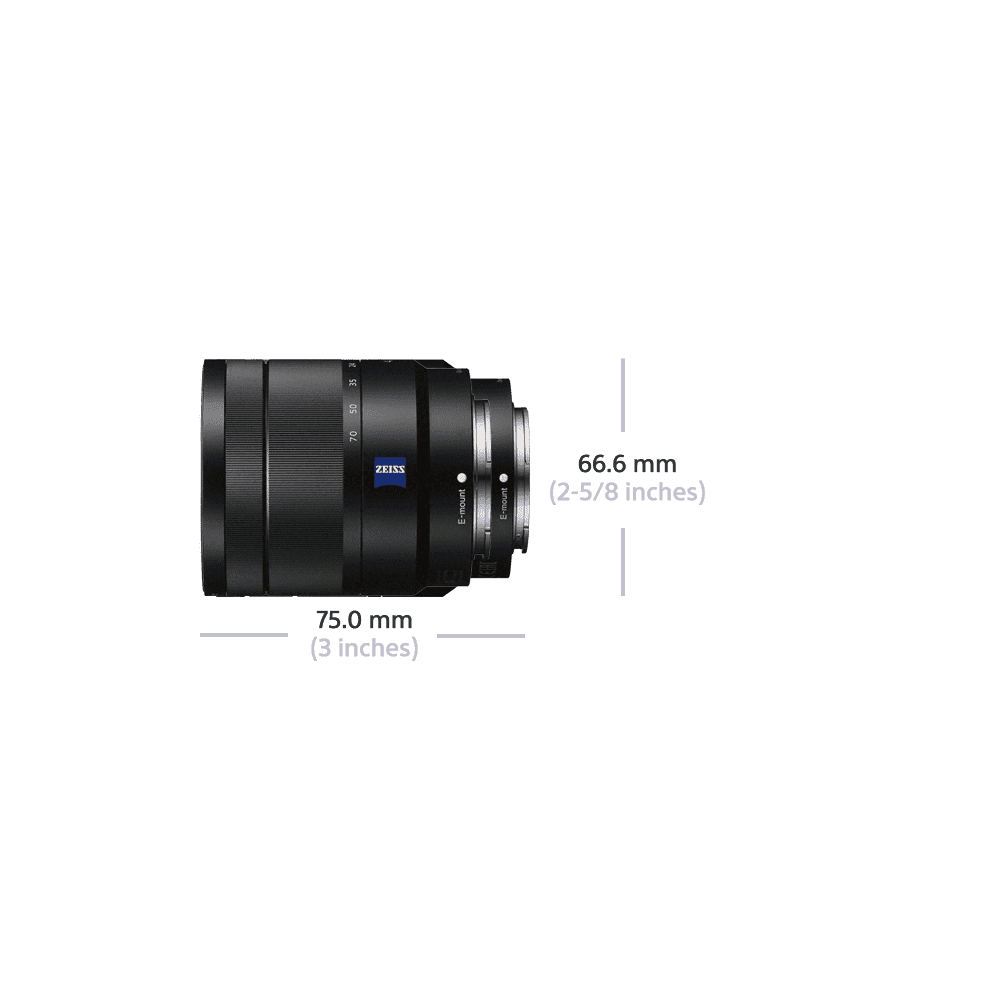 APS-C Vario-Tessar T* E-Mount 16-70mm F4 Zeiss OSS Lens