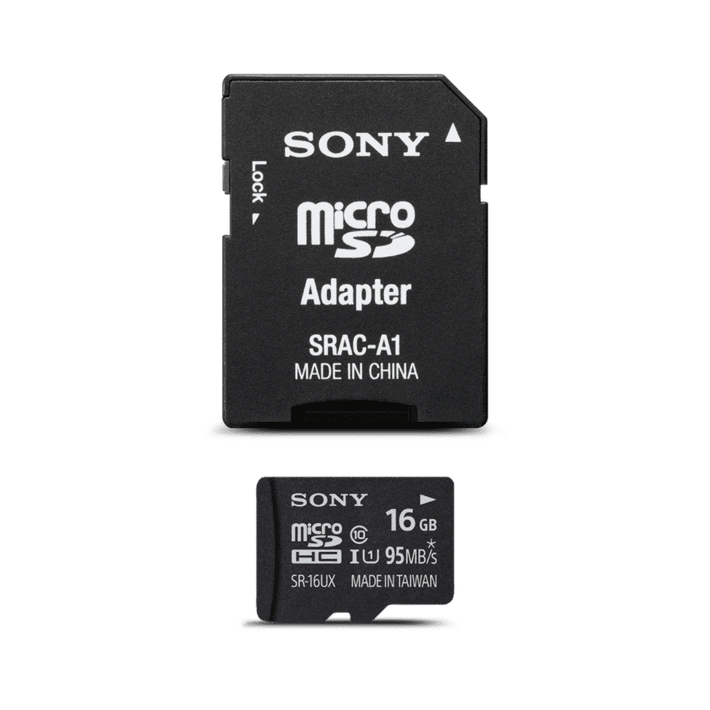 16GB Micro SD Memory Card and Adapter, , product-image