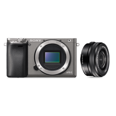 Alpha 6000 Digital E-Mount Camera (Grey) with 16-50mm Lens, , hi-res