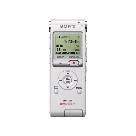 2GB UX Series MP3 Digital Voice IC Recorder (Silver), , hi-res