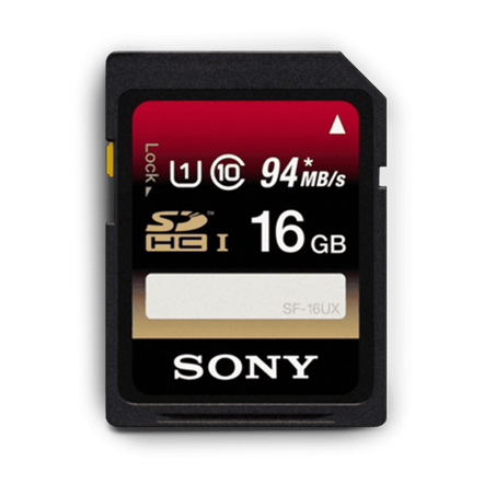 16GB SDHC UHS-1 Class 10 Memory Card UX Series, , hi-res