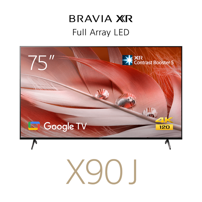 75" X90J | BRAVIA XR | Full Array LED | 4K Ultra HD | High Dynamic Range | Smart TV (Google TV), , product-image