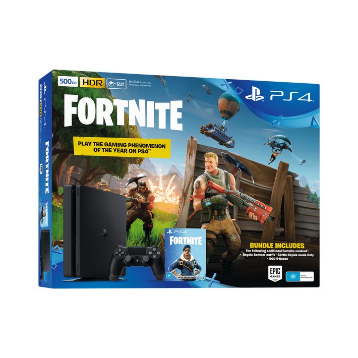 PlayStation4 Slim 500GB Console with Fortnite Bonus Digital Content (Black), , product-image