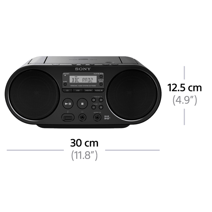 CD Boombox with DAB+/FM Digital Radio Tuner and USB Playback, , product-image