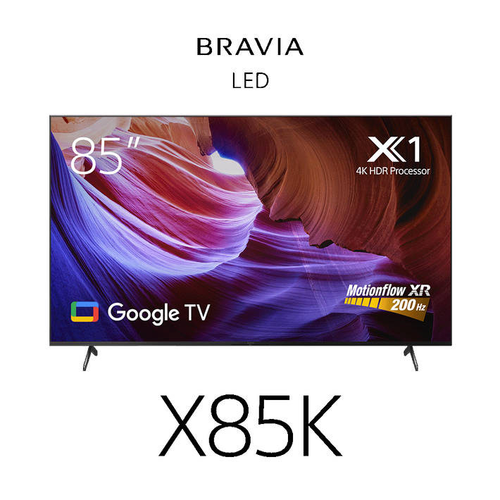 85" X85K | 4K Ultra HD | High Dynamic Range (HDR) | Smart TV (Google TV), , product-image