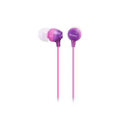 In-Ear Lightweight Headphones with Smartphone Control (Violet)
