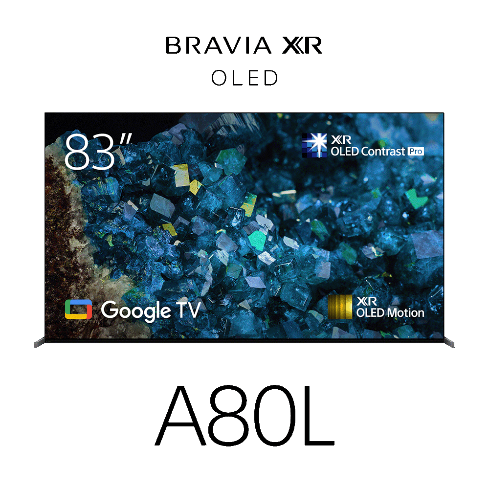83" A80L | BRAVIA XR | OLED | 4K Ultra HD | High Dynamic Range (HDR) | Smart TV (Google TV), , product-image