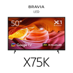 50" X75K | 4K Ultra HD | High Dynamic Range (HDR) | Smart TV (Google TV), , hi-res