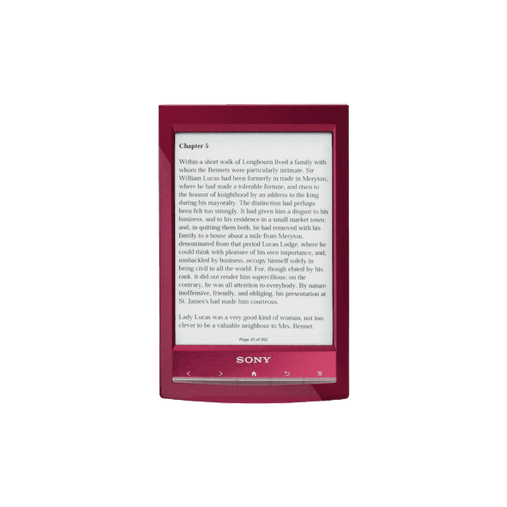 Reader Wi-Fi Touch with 6.0 Paper-Like Touch Screen and Expandable Memory (Red), , product-image