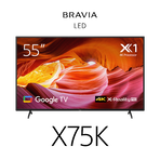 55" X75K / 4K Ultra HD / High Dynamic Range (HDR) / Smart TV (Google TV), , hi-res